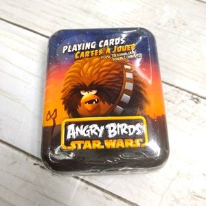 Cartamundi ANGRY BIRDS Star Wars Playing Cards Tin Box BROWN BIRD CHEWBACCA